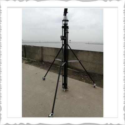 China Aluminium 6063 Telescopische Mast Pool voor Mobiel Videotoezicht Te koop