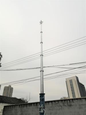 China 6m leichter AluminiumSchiebemast 6063 für Telekommunikation Ham Radio zu verkaufen