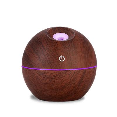 China Power- 2022 Waterless Desktop Supply 130ml USB Table Wooden Cotton Sphere Grain Sticks Ultrasonic Aroma Family Diffusers Air Humidifier Mini for sale