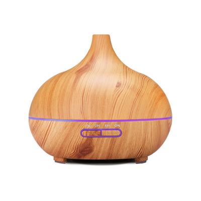 China Silent Mini Ultrasonic Air Humidifier Power Air Humidifier- 400ml Waterless Eco-Friendly Wooden Grain for Little Young for sale