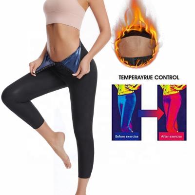 China High Waist Compression Pants Women Home Slimming Thermo Hot Workout Yoga Thighs Body Shaper Sauna Gaiters for sale