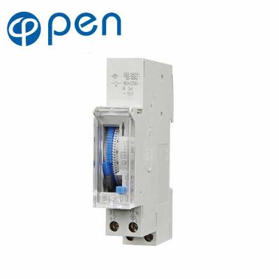 China SUL180A 110v 220V AC Time Relay Module Daily Weekly Mechanical Din Rail Timer Switch AC230V 16A for sale