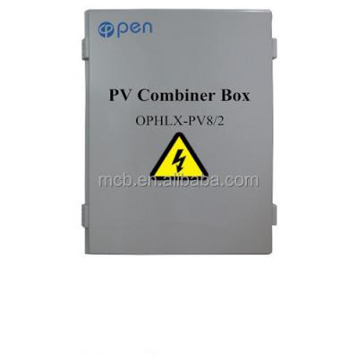 China PV 8 Strings Input 2 Outlets Junction Box Solar Panel System OPHLX-PV8 / 2 / Distribution / Array Combiner for sale