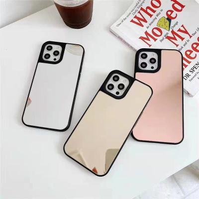 China Custom personalized mobile phone case wholesale mirror label logo pattern makeup mirror waterproof for iphone 14 14 pro for sale