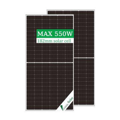 China Best Supplier 182MM Solar Power System Solar Panel Supplier Lovsun Half Cut 540W Mono Solar Panel For Household for sale