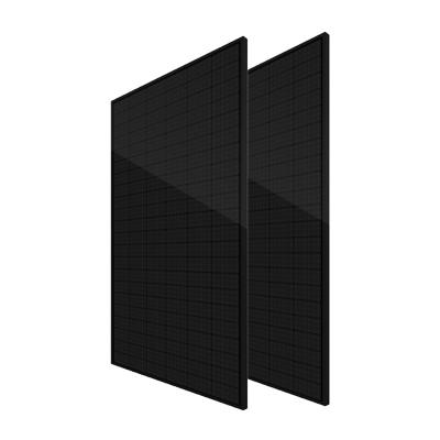 China Solar Power System High Energy Efficiency All Full Half Black Cell Solar Panel 370W 390W 132 Black Solar Panel EU Standard for sale