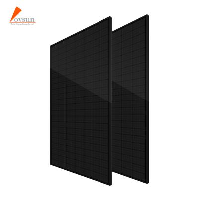 China Lovsun solar power system wholesale price all black 390W mono solar panels for household for sale