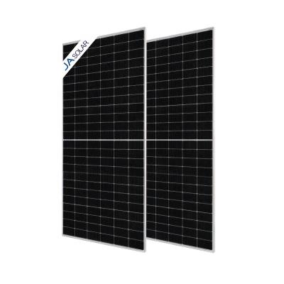 China Solar Power System JA 182mm PERC Half 144 Cell MBB Module Mono Solar Panel 525W 530W 535W 540W 550W Solar Modules For Solar Power System for sale