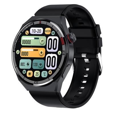 China Outdoor Touch Screen Smart Watch For Men App Control Fitness Monitor BT Call Large Capacity Dual Battery Chip Dual System for sale