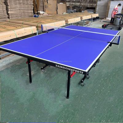 China Professional Training Indoor Outdoor Table Tennis Tables Finest Price High Quality Double Folding Table Legs Ping Pong Table for sale