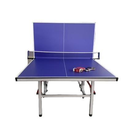 China 2022 Competition Indoor Folding Moving 18mm MDF Table Tennis Table For Indoor Outdoor for sale