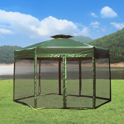 China Taizhou European Garden Shade Board Camping Aluminum Steel Gazebo for sale