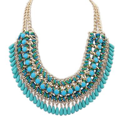 China Cheap Wholesale Necklace Fashion Jewelry , Women Exaggerated Statement Necklace for sale