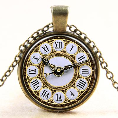 China Wholesale CLASSIC LOGO Banner Style Collar Pocket Watch Necklace Male Neck Chain for sale