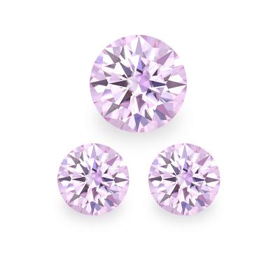 China Fire blues RTS color play or round shape cut GRA certificate pink moissanite stone fancy color moissanite pink diamond for sale