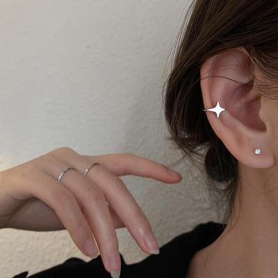 China New CLASSIC Blues RTS Design No Pierced Ear Cuffs S925 Sterling Silver Star Earring For Women Girls Jewelry for sale