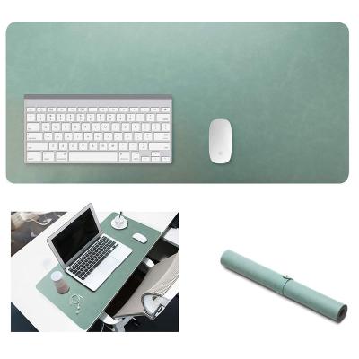 China Radiation Protection Shenzhen Factory Green Vegan Leather Large Size Mouse Pad Roll Custom Idea Roll for sale