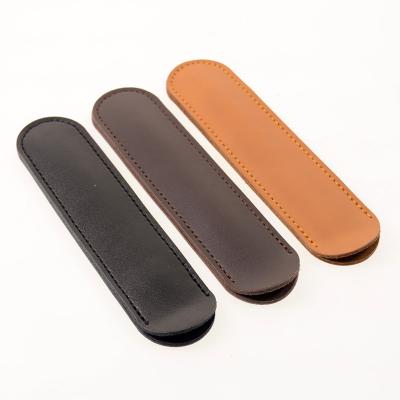 China Schools & Offices factory wholesale kids pen case genuine leather single nib holder in cheap price for sale