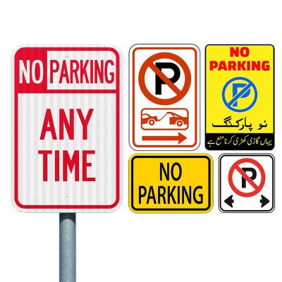 China OEM Hi-strength Custom Metal Pavement Metal Aluminum Reflective Hi-Strength No Parking Road Sign Aluminum Reflective Panel Manufacturer Factory for sale