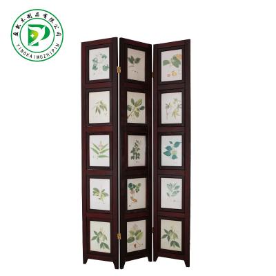 China New Reddish Brown Wooden Picture Frame Screen Dividers Custom Classic/Postmodern Decorative Room for sale