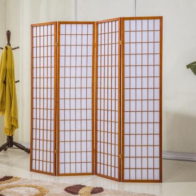 China New Classic/Postmodern Folding Wooden Screen Decoration Clear Room Divider for sale