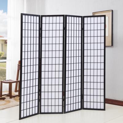 China New Classical/Postmodern Japanese Folding Decorative Wood Screen Room Divider Screen for sale