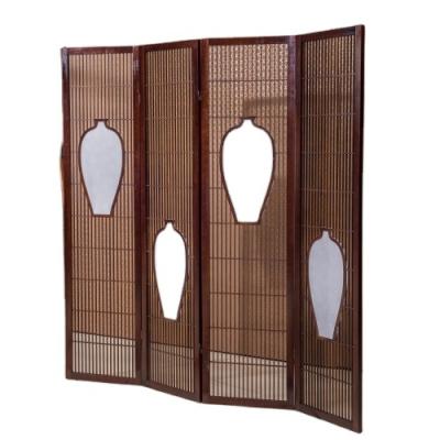 China Japan Style Decorative Room Divider Screen 4 Panel Mediterranean for sale