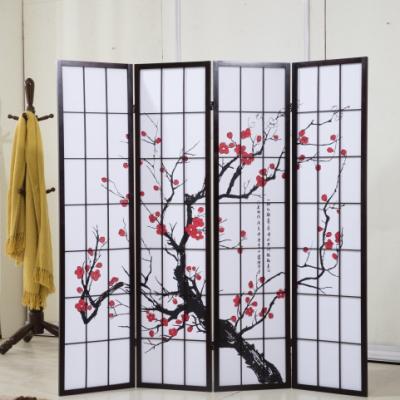 China New Customized Japanese Classic/Postmodern Room Divider Free Wooden Screen Room Divider for sale