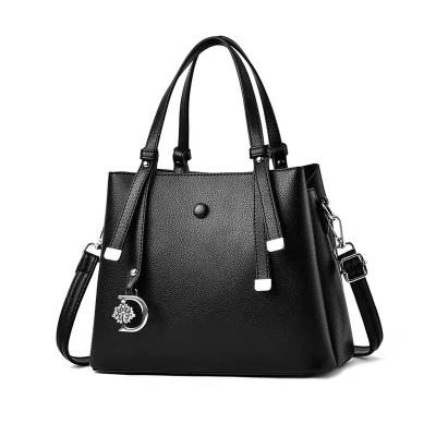 China Waterproof Mutil-color PU Leather Stylish and Delicately Feminine Wholesale Ladies Girls Fashion Shoulder Tote Bags with Zipper for sale