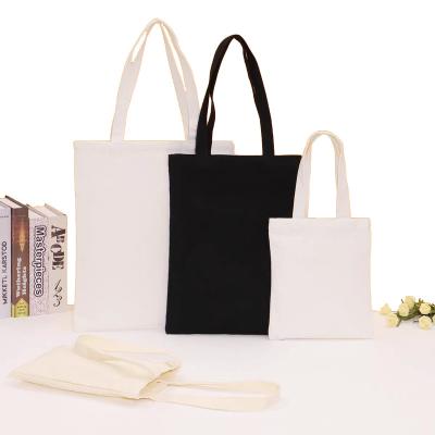 China Who respects the environment; Recyclable; Promotion Reusable Wholesale Tote Canvas Tote Shopping Bag Black Custom Printing Logo For Women for sale