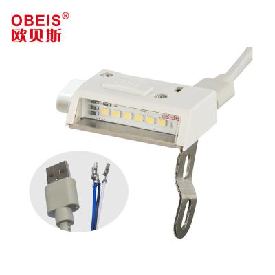 China Garment Shops Parts LED Light USD Connector 6pcs 0.5W LED Industrial Sewing Lamp For Sewing Machine With Dimmable Switch for sale