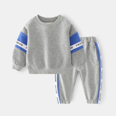 China Sports wear Boys autumn cotton 2022 new children's foreign style hoodie Spring and autumn sports leisure set for sale