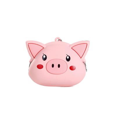 China Waterproof Cute Cartoon High Quality Silicone Coin Wallet Pouch Animal Soft Coin Bag Purse For For Girls&Kids for sale