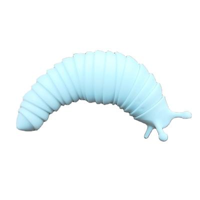 China Toy Factory 3d Educational Funny Ingot Slug Toy Children Amaze Sensory Toys Decompression Toy Squiggly Person Slug Toy for sale