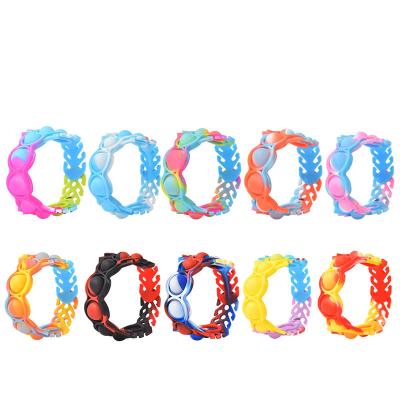 China Custom Kids Toy Fidget Toys Silicone Pop Ball Other Silicone Logo Wristband for sale