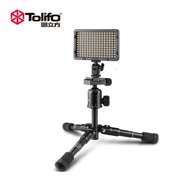 China Ultra Bright Tolifo PT-216S LED DSLR Light Dimmable 3200K/5600K Camera Snapshot Light with PT-216S Hot Shoe and Battery for sale