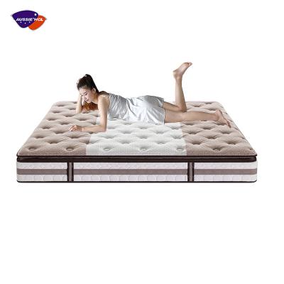 China King Sleeping Mattress Cover Protector Pocket Spring Gel Memory Foam Waterproof Mattress Twin Full Queen Foldable Hybrid Good Size for sale