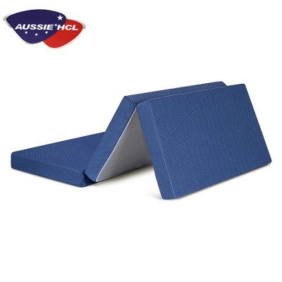 China Foldable Customizes Easy Carry Travel Portable Foam Folding Floor Memory Fabric Outdoor Size Mattress Te koop