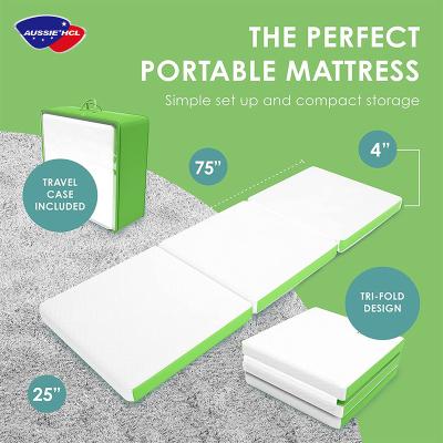 Chine Foldable Portable Customizes Outdoor Easy Carry Travel Foam Folding Floor Memory Fabric Size Mattress à vendre