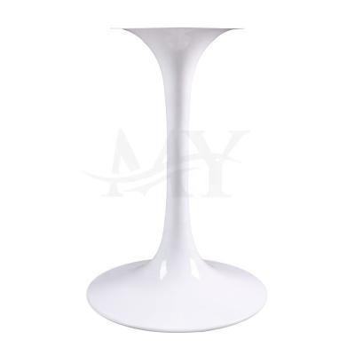 China Mid Century Home Furniture Round Tulip Marble Table Aluminum Base Hotel Restaurant Furniture MDF Wood Metal Iron White Leg for sale