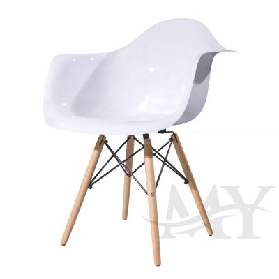 China OEM Modern High Quality Modern Restaurant Chair Fiberglass Restaurant Chair Wholesale White Rotating Wooden Low Wooden Dining Chair for sale