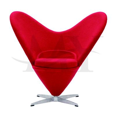 China Modern Designer Lounge Chair Nordic Furniture Light Metal Luxury Spinning Fabric, FRP Cover, Classic Leg Lounge Wool Fleece for sale