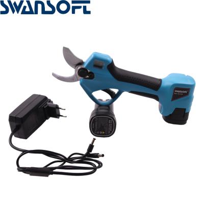 China 2020 New Design 32mm Anti-skid Handle Cordless Electric Pruner And Electric Shears For Vineyard Spirit LED Screen for sale