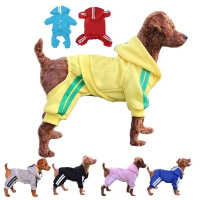 China Winter Wholesale Original Sweatshirt Coat Adidog Stocked Warm Sweater 4 Legs Pet Clothes For Dog And Cat Puppy Hoodies for sale