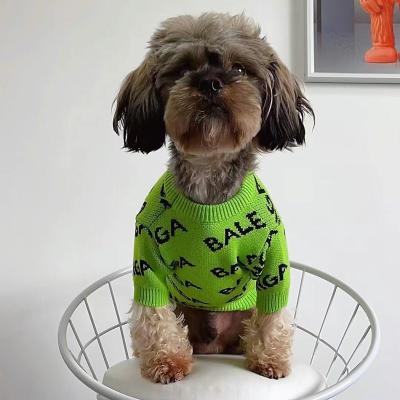 China Teddy Schnauzer Puppy Apparel Designer Stocked Clothes Famous Brand Dogs Winter Cloth Pet for sale