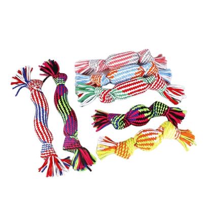 China Wholesale Plus Ball Cotton Rope Manufacturer Dog Chew Stocked Squeaky Toy for sale