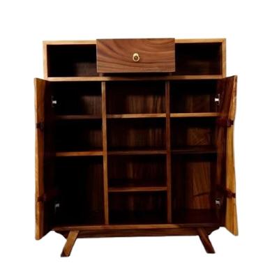 China Eco-Freindly Wholesale Environmentally Friendly South American Walnut Wood Cabinet Drawers Solid Wood Storage Cabinet For Living Room for sale