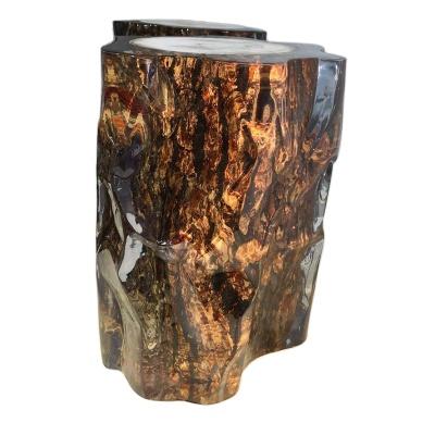 China Eco-Freindly Clear Crystal Epoxy Crystal Coffee Table Side Table Luxury Wood Table Bed Trunk Tree Trunk Ideas Chair Resin Decorations for sale