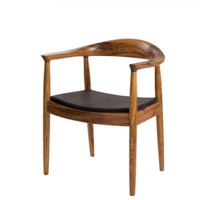 China Eco-Freindly Manufacturer Wholesale Ebony Wood Presidential Chair Solid Wood Nordic Cafe Chair for Restaurant Office Home Cafe for sale