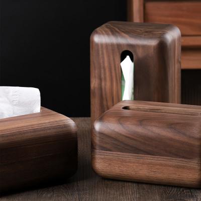 China Acacia Serving Large Luxury Wooden Tissue Paper Box Lid Collection Holder Decorative Tableware For Hotel Home Office for sale